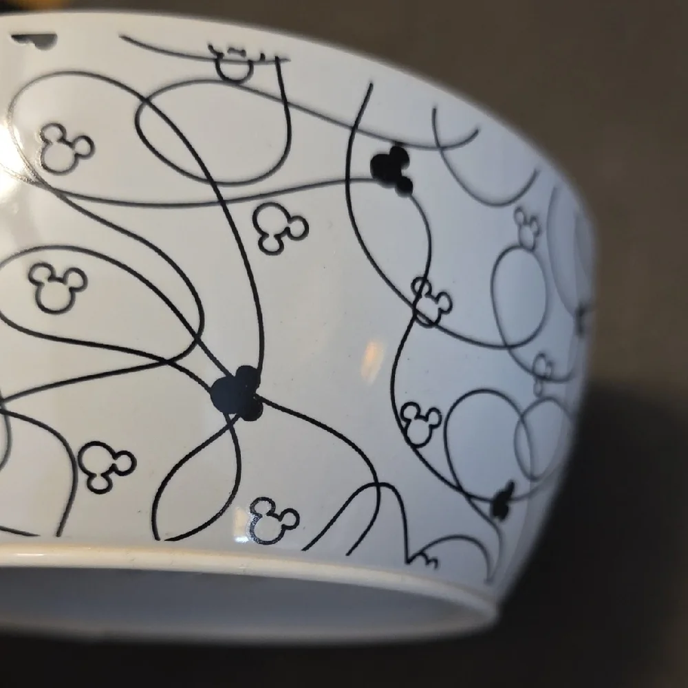 Disney Mickey Mouse Ceramic Dish Cat Or Dog Feed Bowl